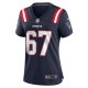 Women's New England Patriots Jake Andrews Nike  Navy Team Game Jersey