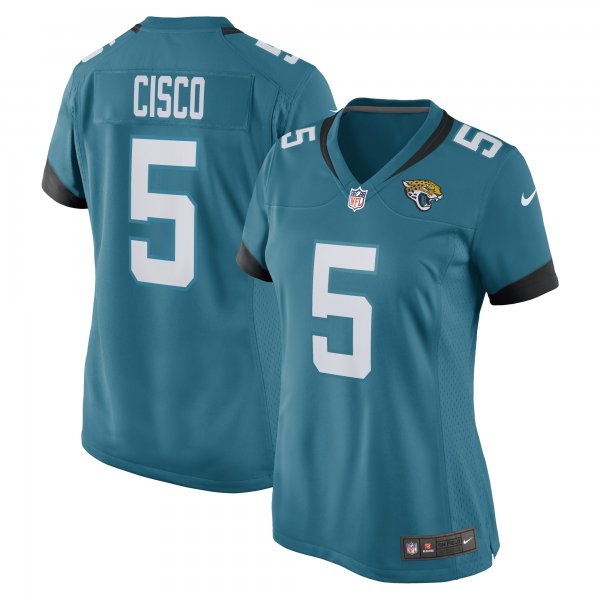 Women's Jacksonville Jaguars Andre Cisco Nike Teal Game Player Jersey