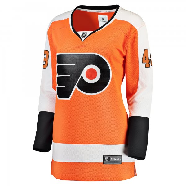 Women's Philadelphia Flyers Morgan Frost Fanatics Orange Breakaway Player Jersey