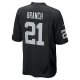 Men's Las Vegas Raiders Cliff Branch Nike Black Retired Player Game Jersey