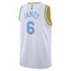 Men's Los Angeles Lakers LeBron James Nike White Swingman Jersey - Classic Edition