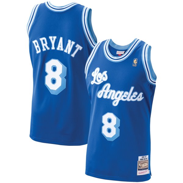 Men's Los Angeles Lakers Kobe Bryant Mitchell & Ness Royal 1996-97 Hardwood Classics Player Jersey