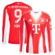 Harry Kane Bayern Munich adidas 2025/26 Home Replica Long Sleeve Jersey - Red