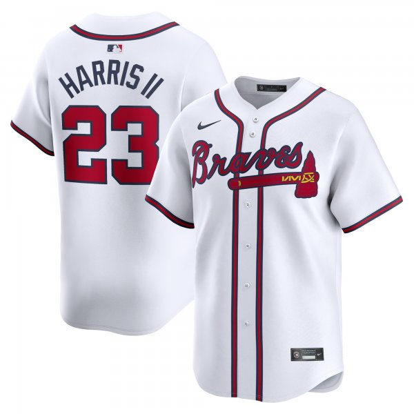 Men's Atlanta Braves #23 Michael Harris II Nike White Home Limited Player Jersey