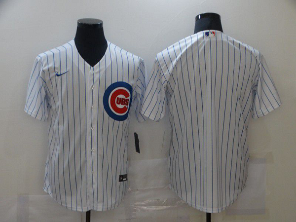 Men Chicago Cubs Blank White Game Nike MLB Jerseys