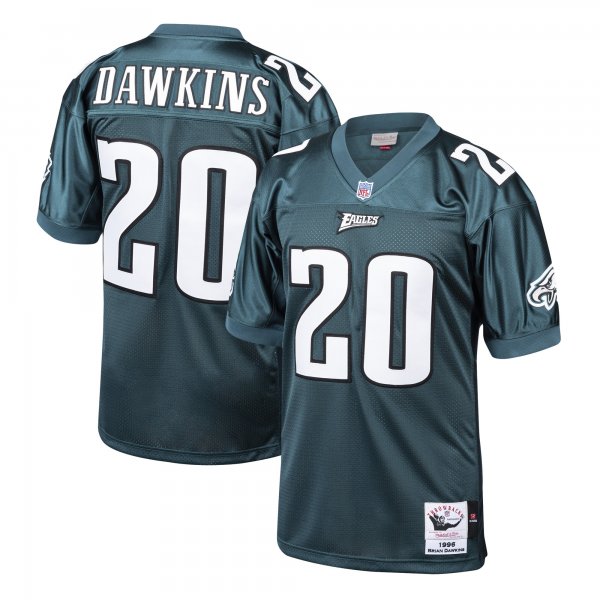 Men's Philadelphia Eagles 1996 Brian Dawkins Mitchell & Ness Green Throwback Retired Player Jersey