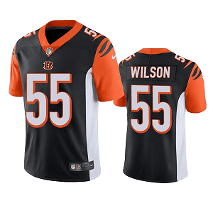 Men's Cincinnati Bengals #55 Logan Wilson Black Vapor Limited Jersey