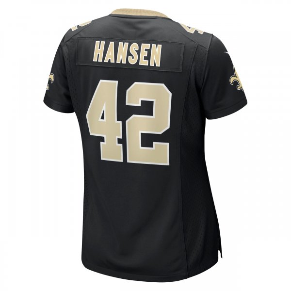 Women's New Orleans Saints Chase Hansen Nike Black Game Jersey