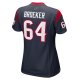 Women's Houston Texans Nick Broeker Nike  Navy Team Game Jersey