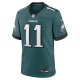 Men's Philadelphia Eagles A.J. Brown Nike Midnight Green Team Game Jersey