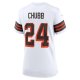 Women's Cleveland Browns Nick Chubb Nike  White Alternate Game Jersey