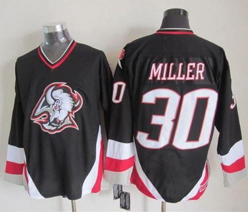 Buffalo Sabres #30 Ryan Miller Black CCM Throwback Stitched NHL Jersey