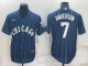 Men's Nike Chicago White Sox #7 Tim Anderson Blue Throwback MLB Cool Base Jersey