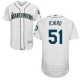 Seattle Mariners #51 Ichiro Suzuki White Flexbase Collection Stitched MLB Jersey