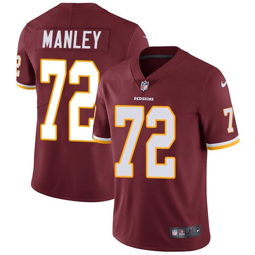 Men's Nike Washington Redskins #72 Dexter Manley Burgundy Red Team Color Vapor Untouchable Limited Player NFL Jersey