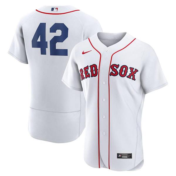 Men's Boston Red Sox #42 Nike 2023 Jackie Robinson Day White Flex Base Jersey