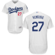 Los Angeles Dodgers #27 Alex Verdugo White Flexbase Collection Stitched MLB Jersey