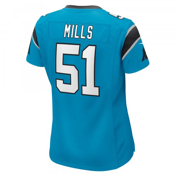 Women's Carolina Panthers Sam Mills Nike Blue Retired Player Jersey