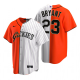 Men's Colorado Rockies #23 Kris Bryant Two Tone Split Replica MLB Cool Base Jersey