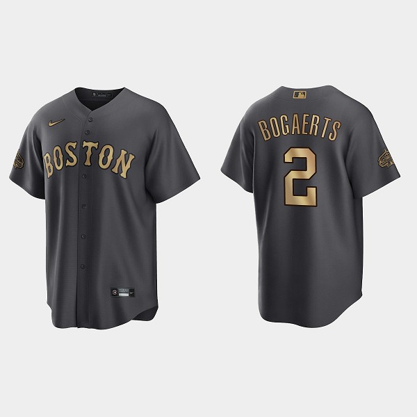 Men's Boston Red Sox #2 Xander Bogaerts 2022 MLB All-Star Game Jersey - Charcoal