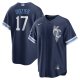 Men's Kansas City Royals Hunter Dozier Nike Navy City Connect Replica Player Jersey