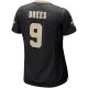 Women's New Orleans Saints Drew Brees Nike Black Game Player Jersey