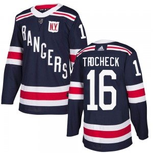 Men's New York Rangers #16 Vincent Trocheck Navy 2018 Winter Classic Home Adidas NHL Jersey