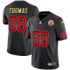 Men's Kansas City Chiefs #58 Derrick Thomas Black Gold Trim Vapor All Stitched Jersey