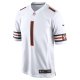 Men's Chicago Bears Justin Fields Nike White Player Game Jersey