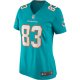 Women's Miami Dolphins Mark Clayton Nike Aqua Game Retired Player Jersey