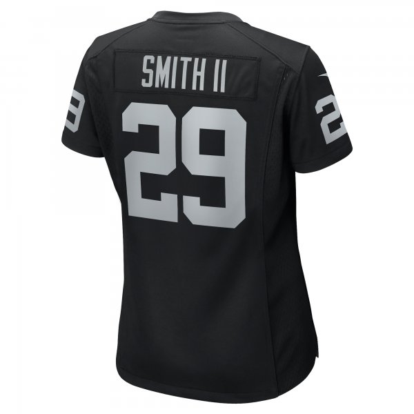 Women's Las Vegas Raiders Christopher Smith II Nike  Black Team Game Jersey