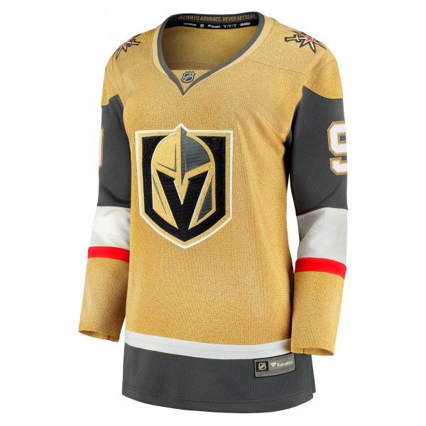 Women's Vegas Golden Knights Jack Eichel Fanatics Gold Home Breakaway Player Jersey