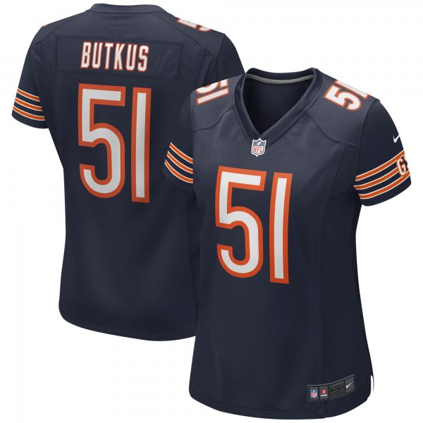 Women's Chicago Bears Dick Butkus Nike Navy Game Retired Player Jersey