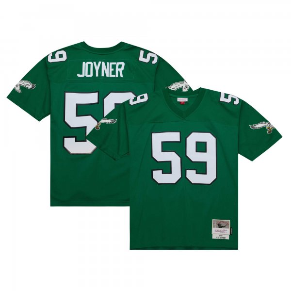 Men's Philadelphia Eagles Seth Joyner Mitchell & Ness Kelly Green Legacy Replica Jersey