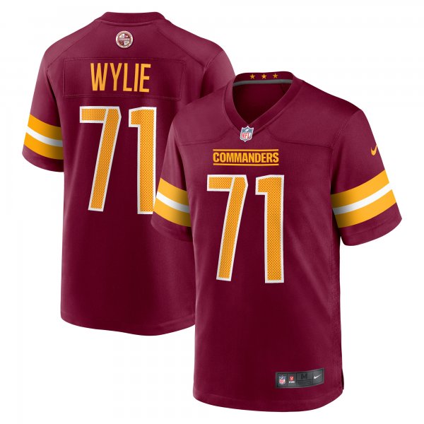 Men's Washington Commanders Andrew Wylie Nike Burgundy Game Player Jersey