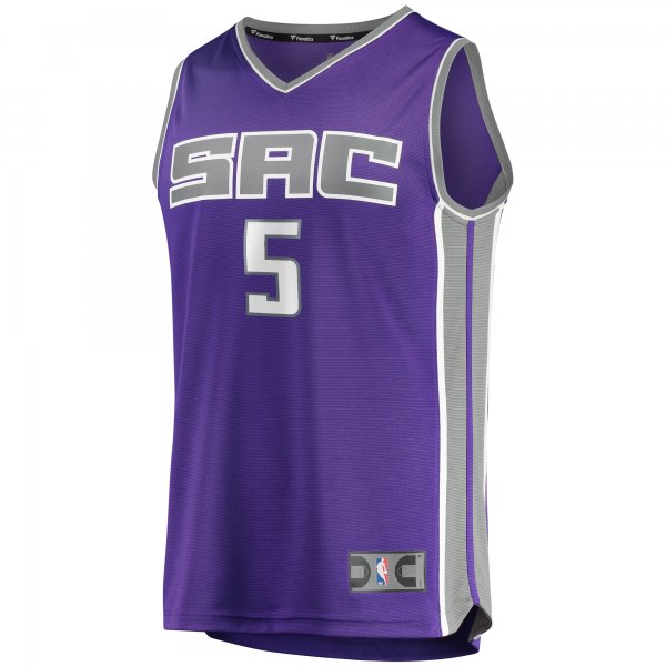 Youth Sacramento Kings De'Aaron Fox Fanatics Purple Fast Break Player Jersey - Icon Edition