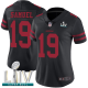 San Francisco 49ers #19 Deebo Samuel Black Alternate Super Bowl LIV Bound Women's Stitched NFL Vapor Untouchable Limited Jersey