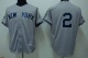 New York Yankees #2 Derek Jeter Stitched Grey MLB Jersey