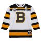 Men's Boston Bruins Cam Neely Mitchell & Ness White  1991/92 Alternate Captain Blue Line Player Jersey