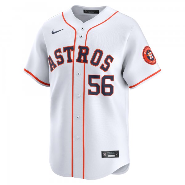 Men's Houston Astros Ronel Blanco Nike White Home Limited Player Jersey