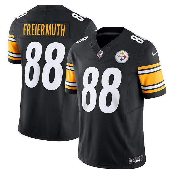 Men's Pittsburgh Steelers #88 Pat Freiermuth Nike Black Vapor F.U.S.E. Limited NFL Jersey