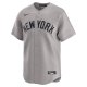 Men's New York Yankees Derek Jeter Nike Gray Away Limited Player Jersey