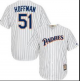 Men's San Diego Padres #51 Trevor Hoffman 1998 Majestic Cooperstown Home Baseball Jersey Retro Jersey