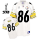 Men's Pittsburgh Steelers #86 Hines Ward White Super Bowl XLV Stitched NFL Jersey