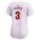 Women's Philadelphia Phillies Bryce Harper Nike White Home Limited Player Jersey