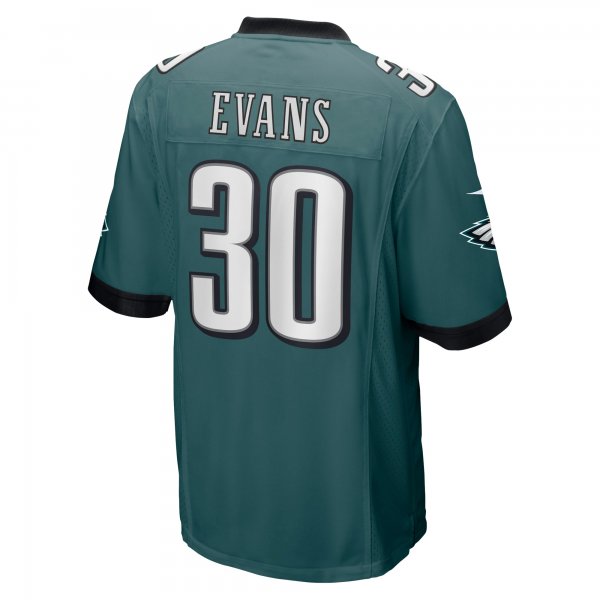 Men's Philadelphia Eagles Justin Evans Nike Midnight Green Game Player Jersey