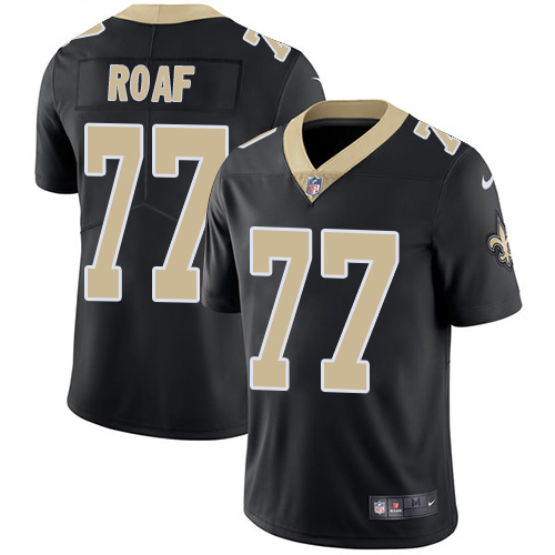 Nike New Orleans Saints #77 Willie Roaf Black Team Color Men's Stitched NFL Vapor Untouchable Limited Jersey