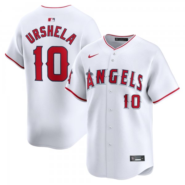 Men's Los Angeles Angels Gio Urshela Nike White Home Limited Player Jersey