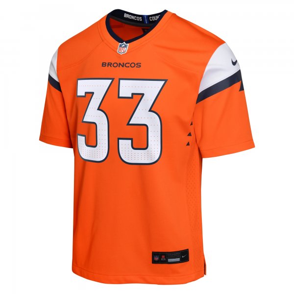 Youth Denver Broncos Javonte Williams Nike Orange Game Jersey