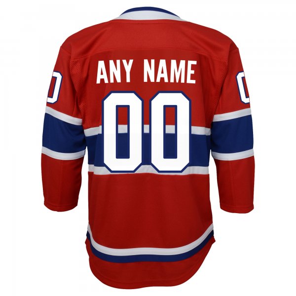 Youth Montreal Canadiens Red Home Premier Custom Jersey